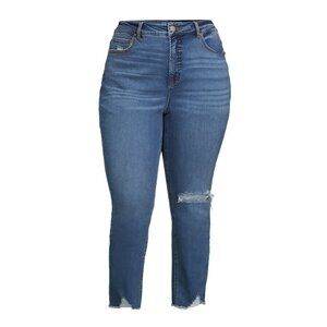 NEW 24W Women's High Rise Classic Fit Cropped Jeans